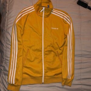 Adidas mustard yellow track jacket